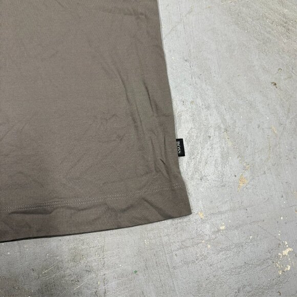 Hugo Boss Polo Shirt Short Sleeve Regular Fit Stretch Cotton Brown XL - Picture 6 of 7